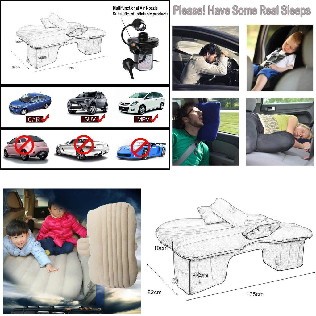 Lariz Matelas Gonflable Pour Voiture Avec Pompe 135x88x45 cm LR-188