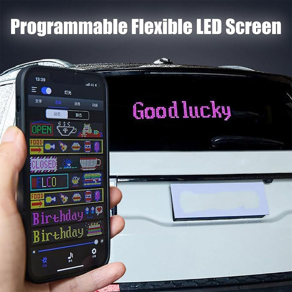 Bande LED Matrix Panel pour camion et voiture écran souple programmable (120 x 595 mm)