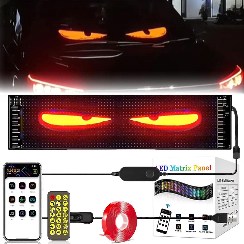 Bande LED Matrix Panel pour camion et voiture écran souple programmable (120 x 595 mm)