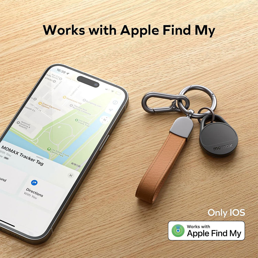 MOMAX Smart Tag Tracker Fonctionne avec l’application Apple Find My – جهاز تعقب ذكي