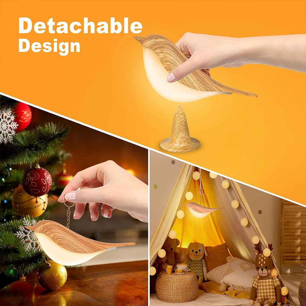 Lampe De Chevet Design Oiseau Rechargeable avec 3 Modes Dimmable – مصباح ديكور على شكل عصفور
