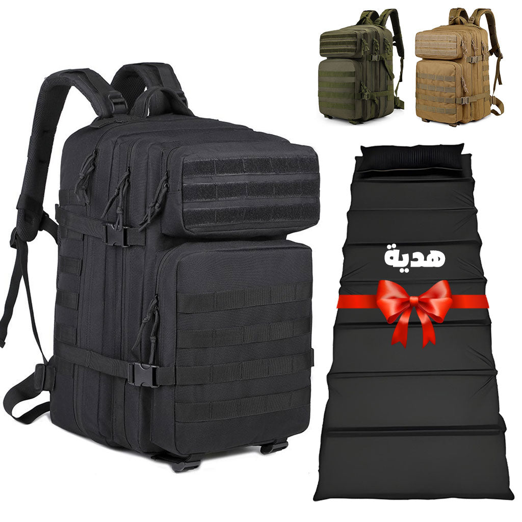Sac à dos tactique 50L imperméable pour Randonnée , voyage, alpinisme, + Matelas pliable Cadeau