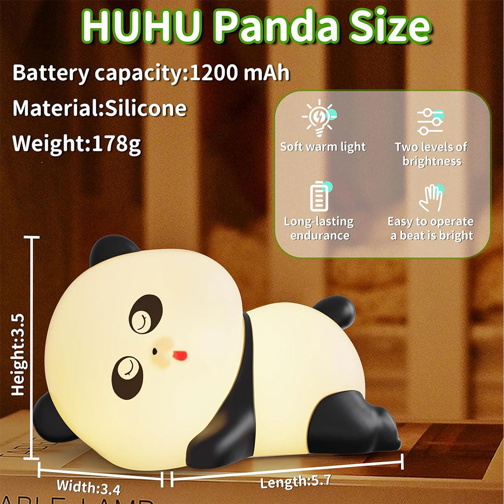 Veilleuse en forme de panda mignon pour enfants 7 couleurs