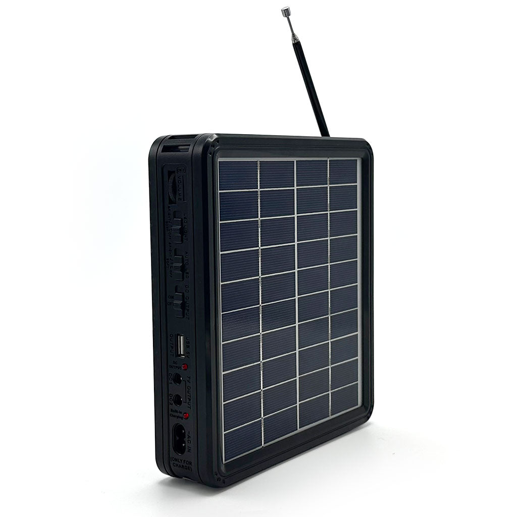 💡 لمبة شمسية متعددة الاستعمالات RX-1066BT – ضو + راديو FM + بلوتوث + USB + باوربانك