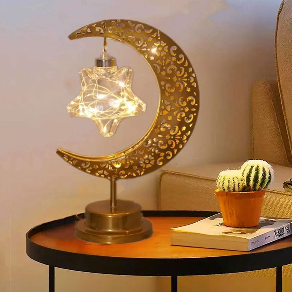 Lampe de table LED en forme de lune décoration Ramadan – مصباح ديكور رمضان