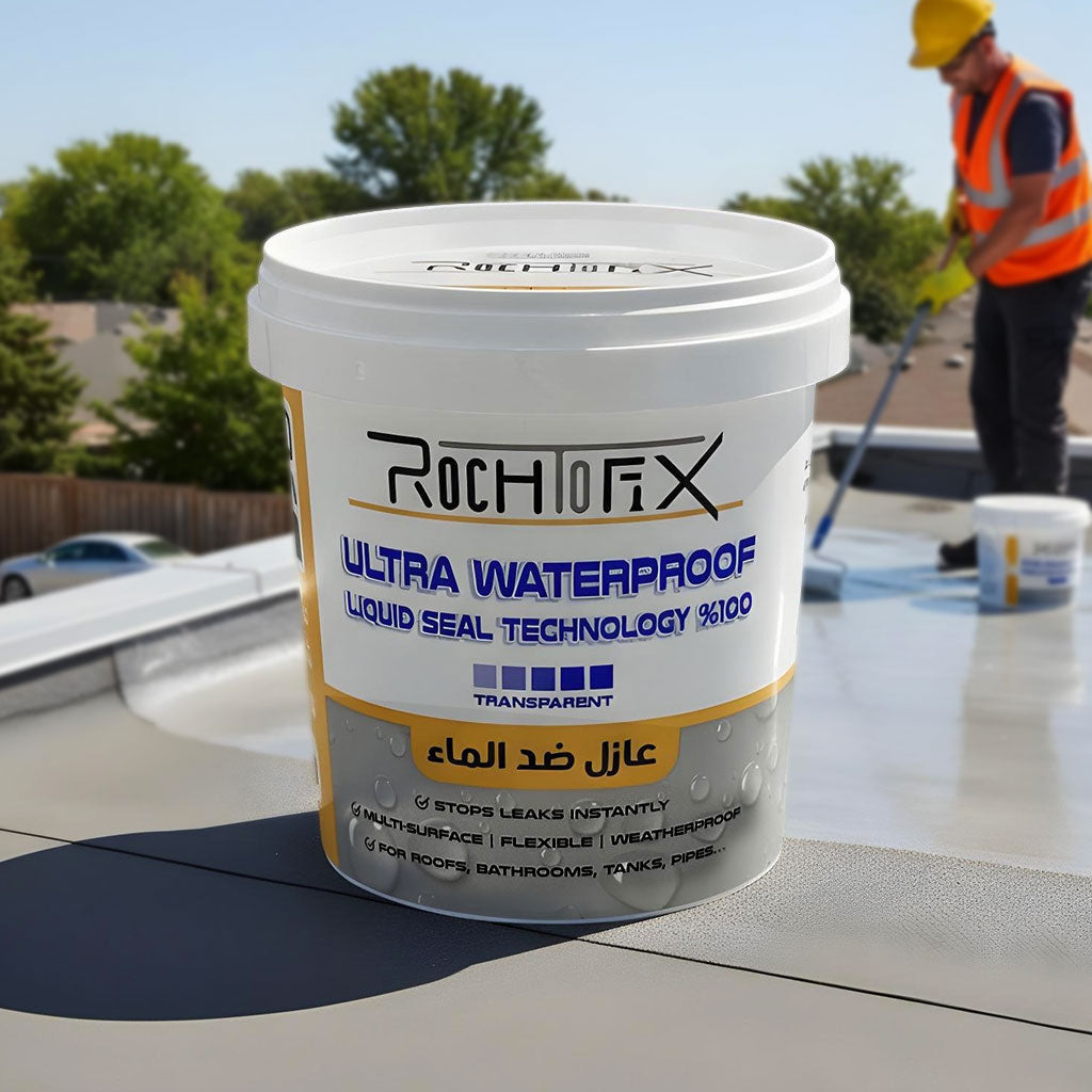 RochFix Ultra Waterproof Liquide Transparent Antifuite Multi-Surface – عازل ضد الماء متعدد الإستعمالات