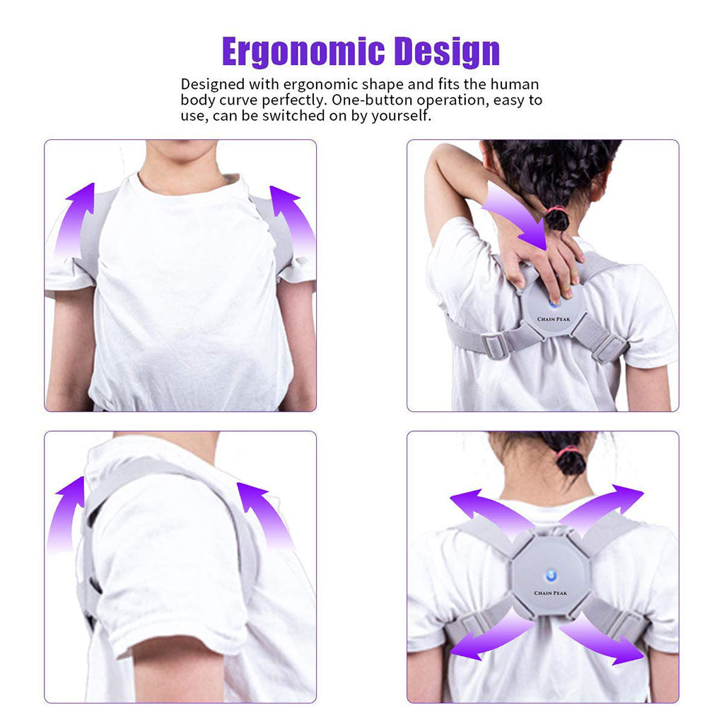 Ceinture de Correction de Posture Intelligente avec Vibration – حزام تصحيح وضعية الظهر