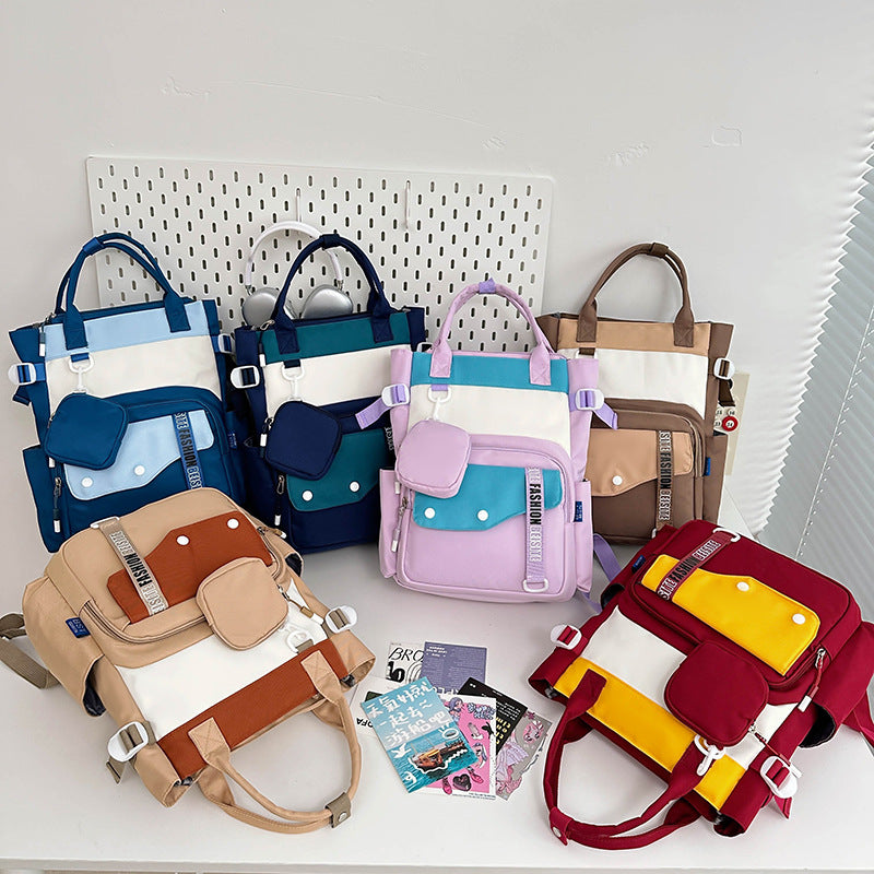 Ensemble de sacs d’école Kawai pour Enfants 2Pcs Avec Pochette Bleu Ciel – محفظة 2 قطع كاواي مع محفظة صغيرة أزرق فاتح