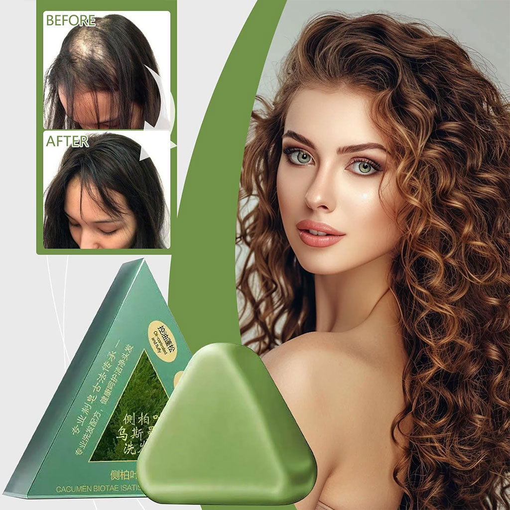 Seven Green shampoing solide à mousse dense pour des cheveux brillants et forts – الصابون الصيني الأخضر