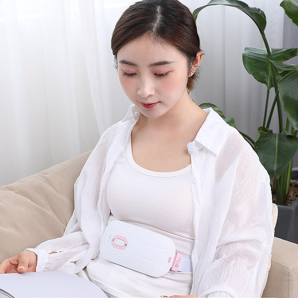 Ceinture chauffante abdominale pour soulager les douleurs menstruelles - حزام تسخين البطن لتخفيف الام الدورة