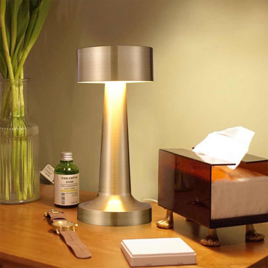 lampe de table LED avec capteur tactile et 3 modes d’éclairage à intensité variable – مصباح ديكور