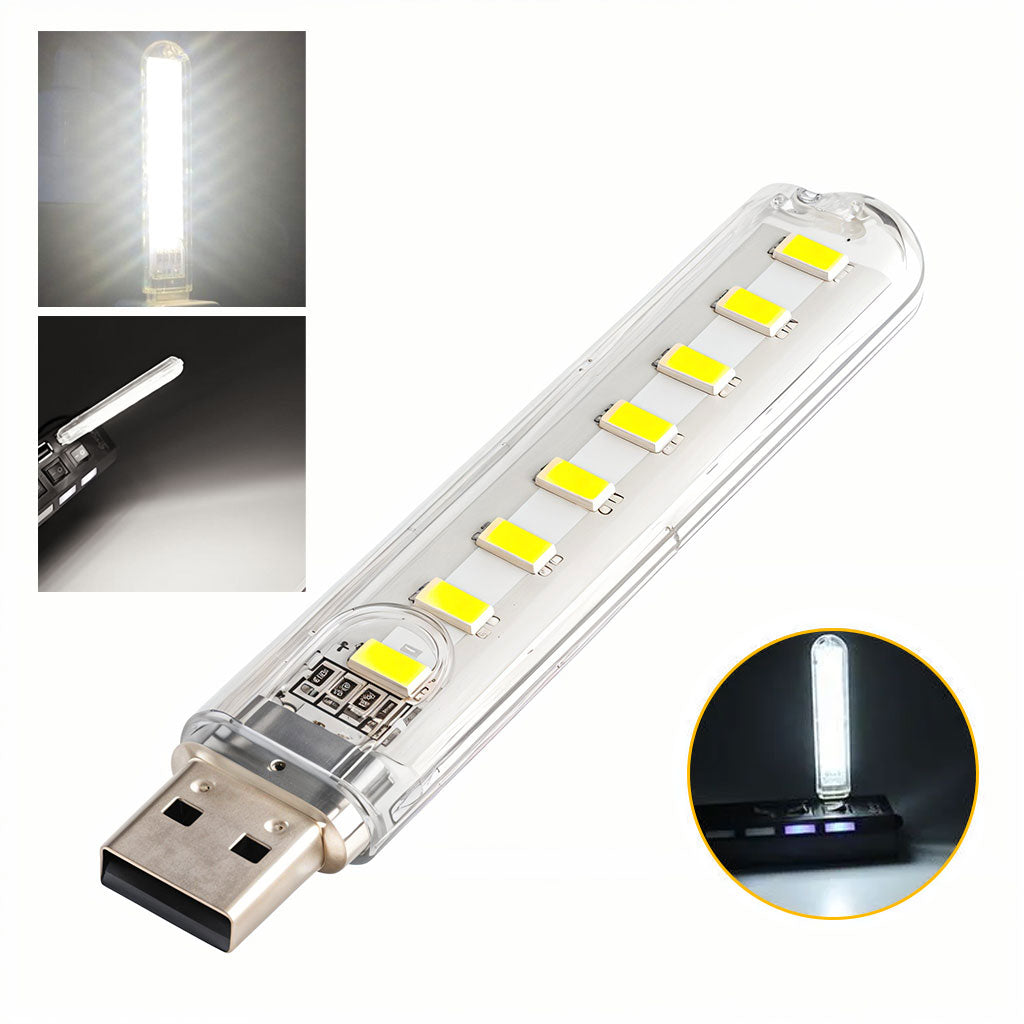 Porte Clé Mini-Lampe à LED USB – مصباح محمول بحجم صغير