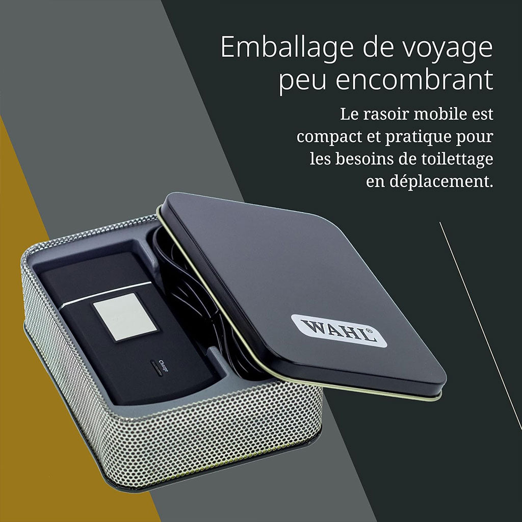 WAHL Rasoir Électrique sans Fil avec Étui de Voyage – آلة حلاقة للرجال