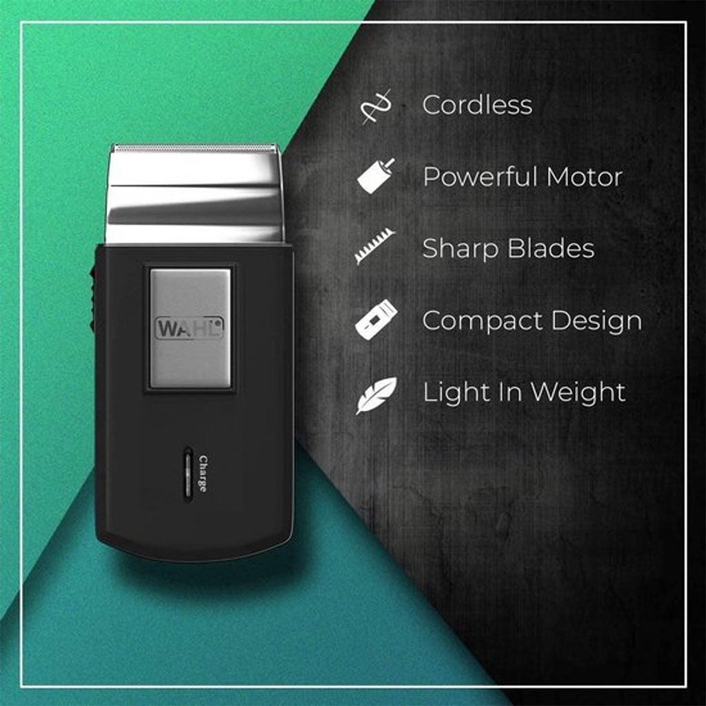 WAHL Rasoir Électrique sans Fil avec Étui de Voyage – آلة حلاقة للرجال