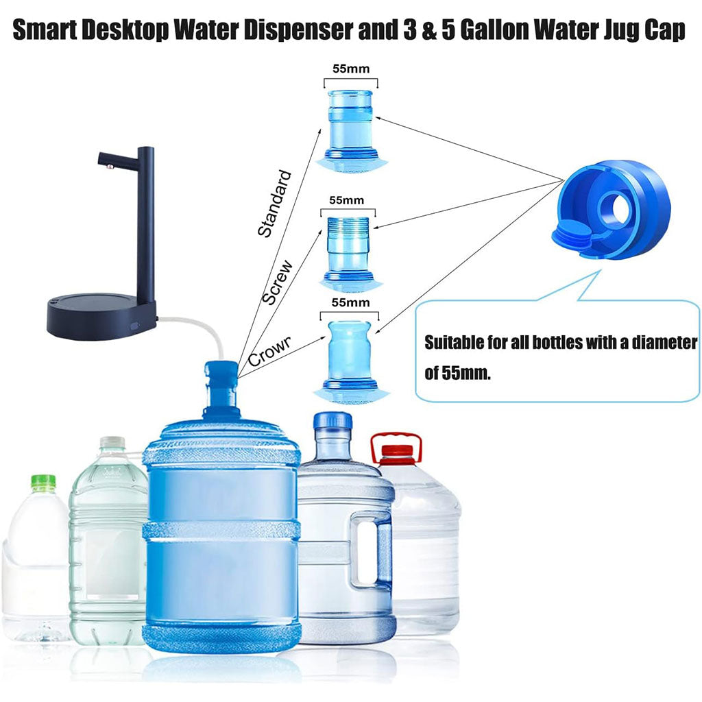 Distributeur d’eau automatique rechargeable par USB pour bonbonne universelle – موزع مياه أوتوماتيكي