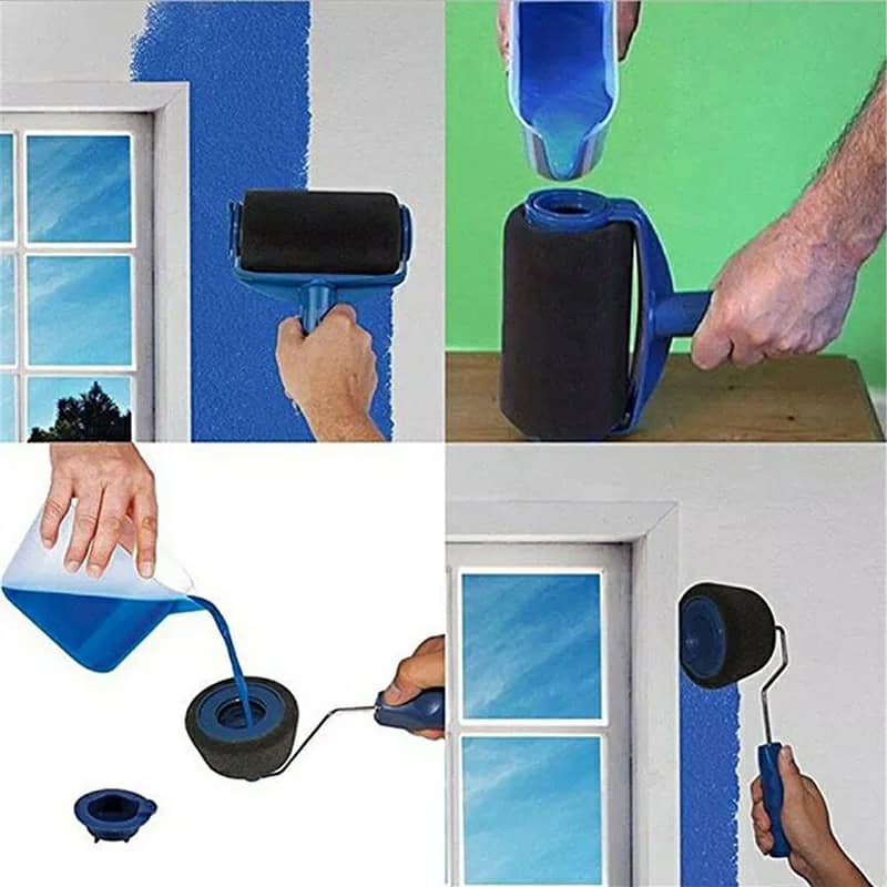 kit Rouleau de peinture mural 8 pièces multifonctionnel