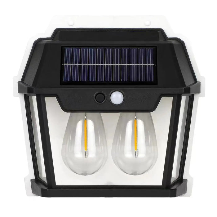 Applique murale solaire étanche pour petite maison, fil Rett à induction, lumière chaude, cour, villa, jardin, extérieur