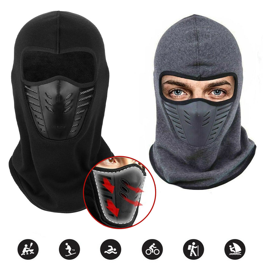 Cagoule d’hiver Excefore en polaire avec maille filet coupe-vent – قناع وجه شتوي