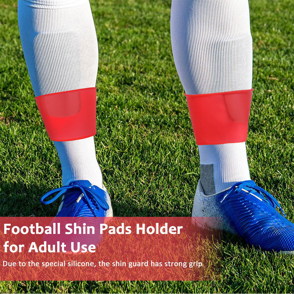 Bandes de maintien pour jambières de football en silicone 2pcs