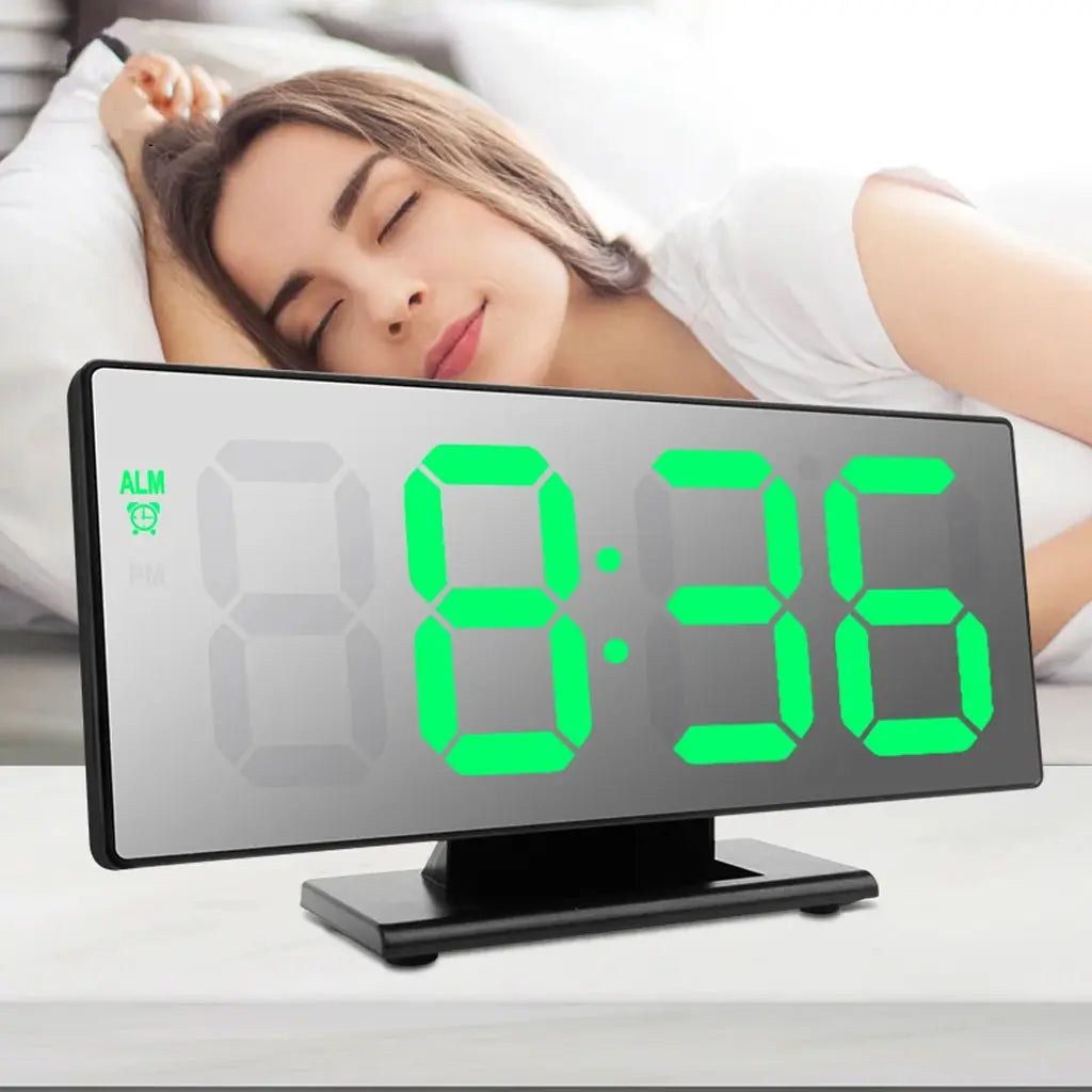 Horloge et réveil thermomètre de table électronique lumineux DS-3621L-2