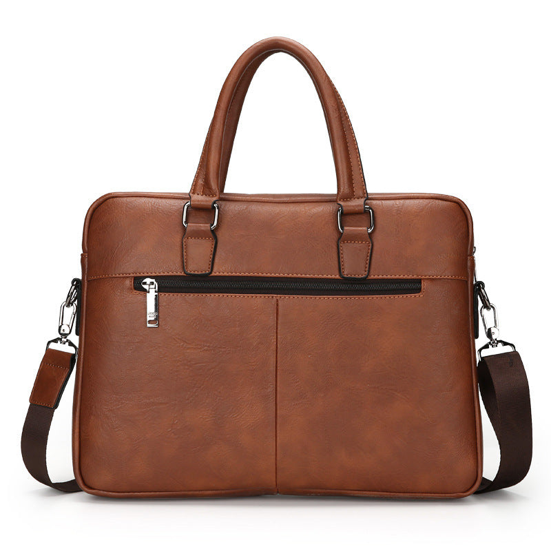 Cartable Homme en Simili Cuir Design Élégant Jeep Noir – حقيبة جلدية لون أسود