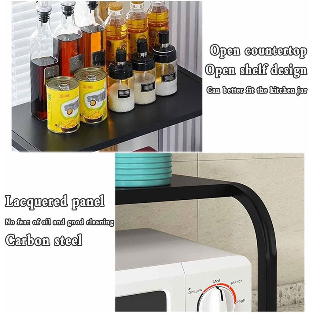 Support à four micro-ondes et porte épices en cuisine – حامل ميكروويف في المطبخ