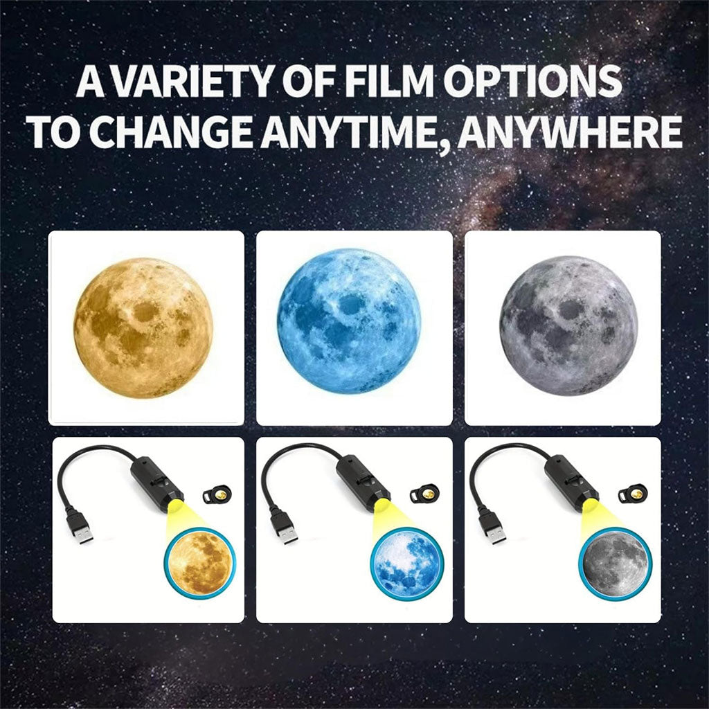 Projecteur de De La Terre Lunaire USB avec 3 disques