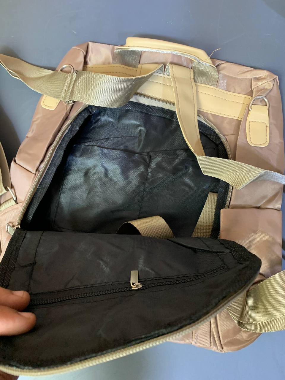 Sac à dos oxford Antivol étanche Pour Femme – Biege