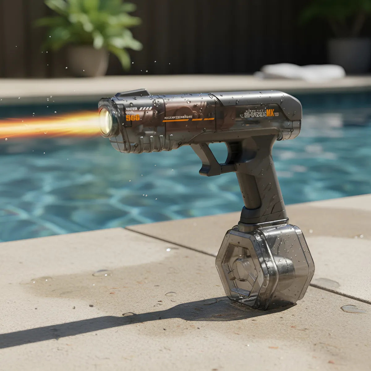 Pistolet à Eau Electrique 350 ML avec Effets Lumineux V2 - مسدس مائي أوتوماتيكي
